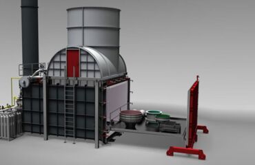 Industrieofenanlage für die Thermische Entschichtung von Grossbauteilen - Ofenraum >80m³